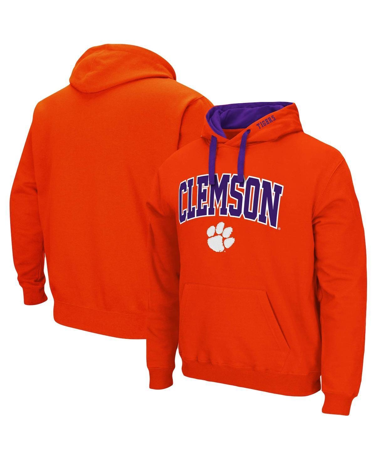 Mens Colosseum Clemson Tigers Big & Tall Arch & Logo 2.0 Pullover Hoodie Product Image