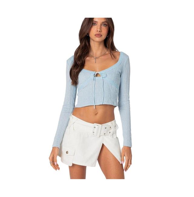 Women's Lorey Lacey Knit Top Product Image