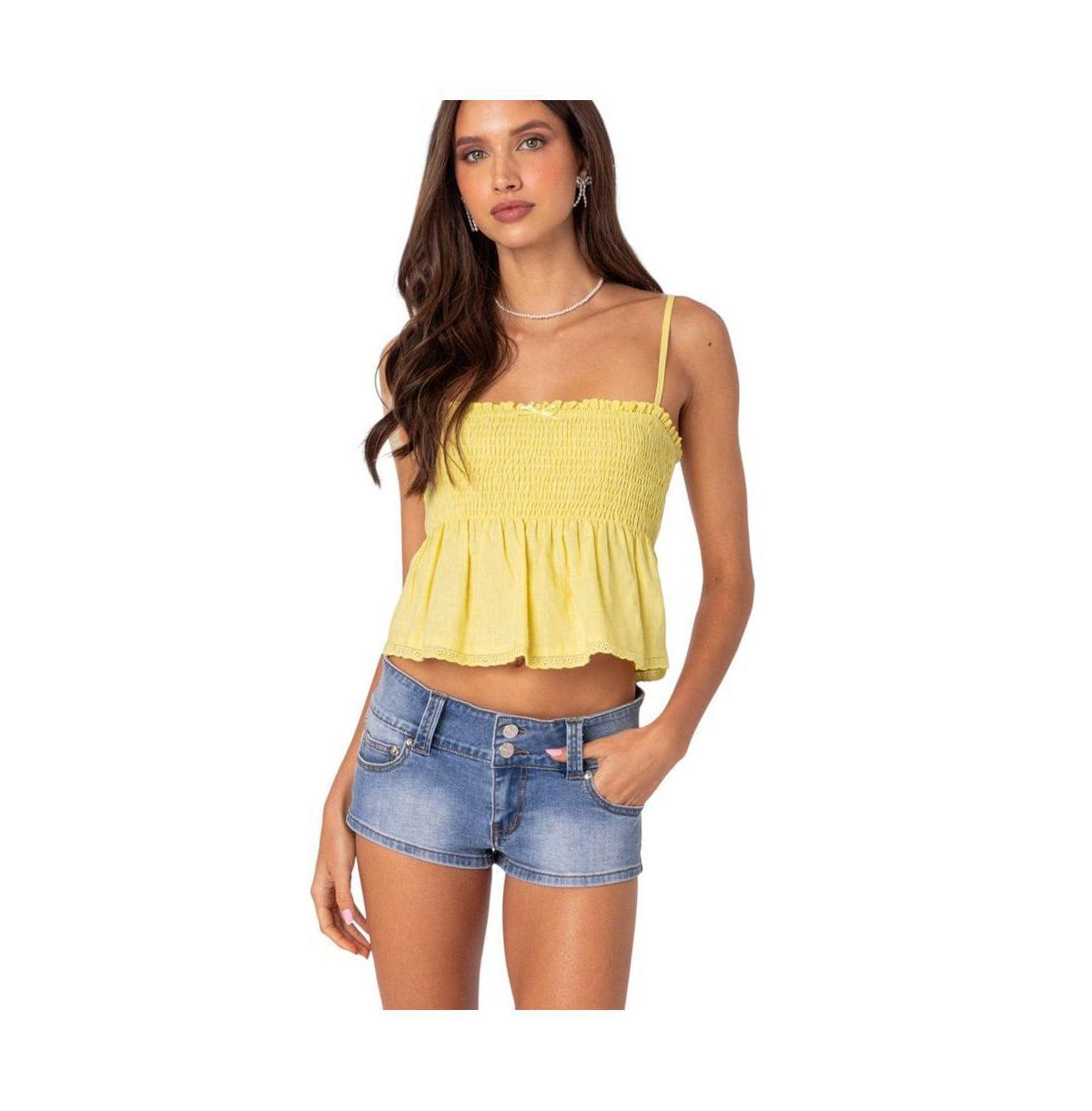 Edikted Womens Millie Scrunch Tank Top Product Image