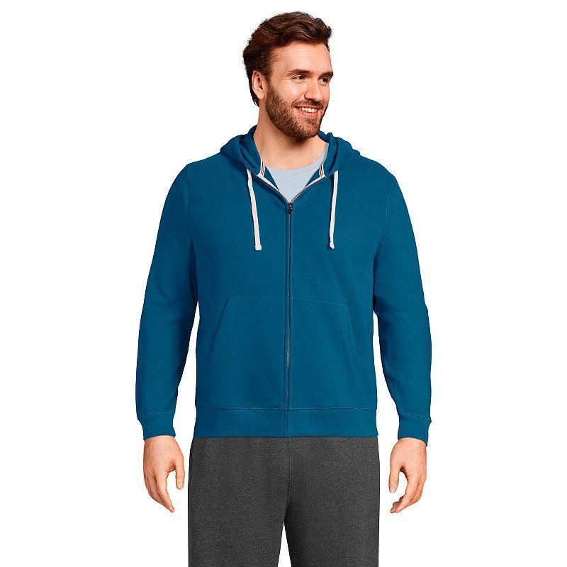 Big & Tall Lands End Serious Sweats Full-Zip Hoodie, Mens Product Image