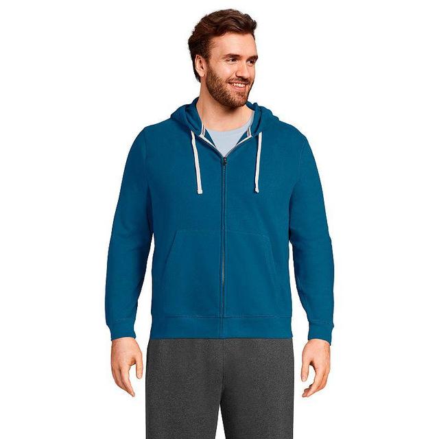 Big & Tall Lands End Serious Sweats Full-Zip Hoodie, Mens Product Image