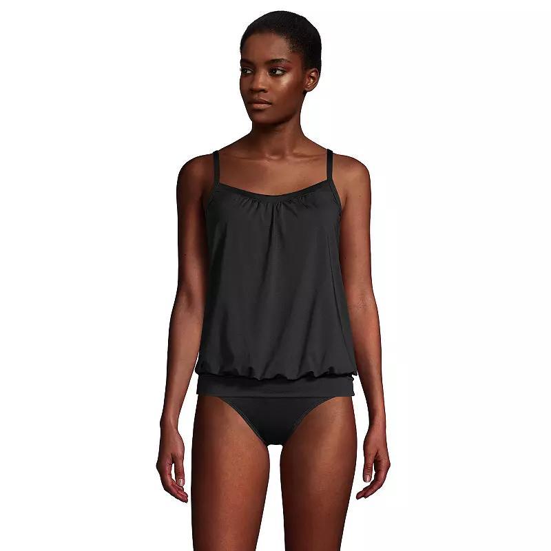 Womens Lands End Mastectomy Blouson Tankini Top Product Image