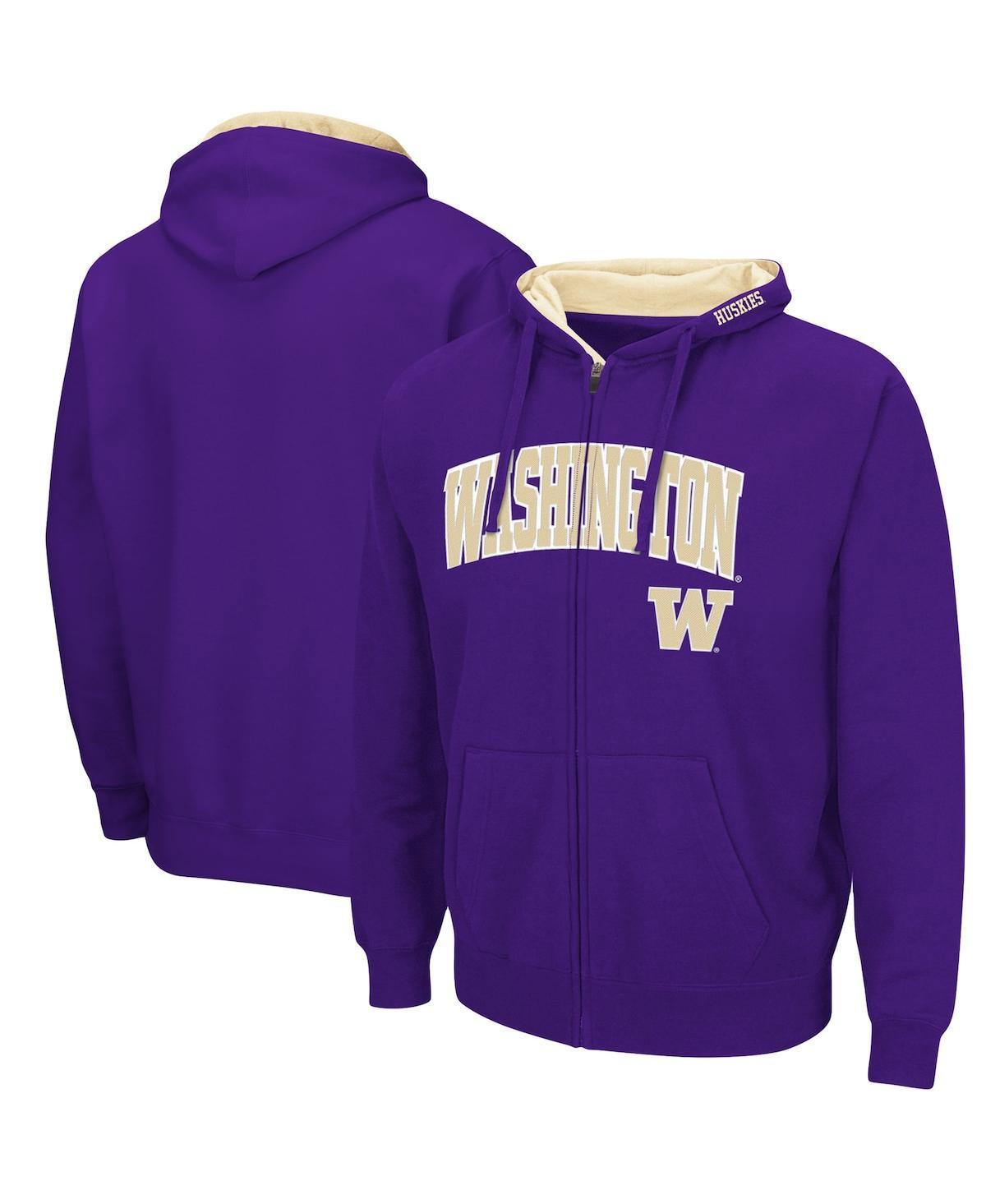 Mens Colosseum Brown Wyoming Cowboys Arch & Logo 3.0 Full-Zip Hoodie Product Image