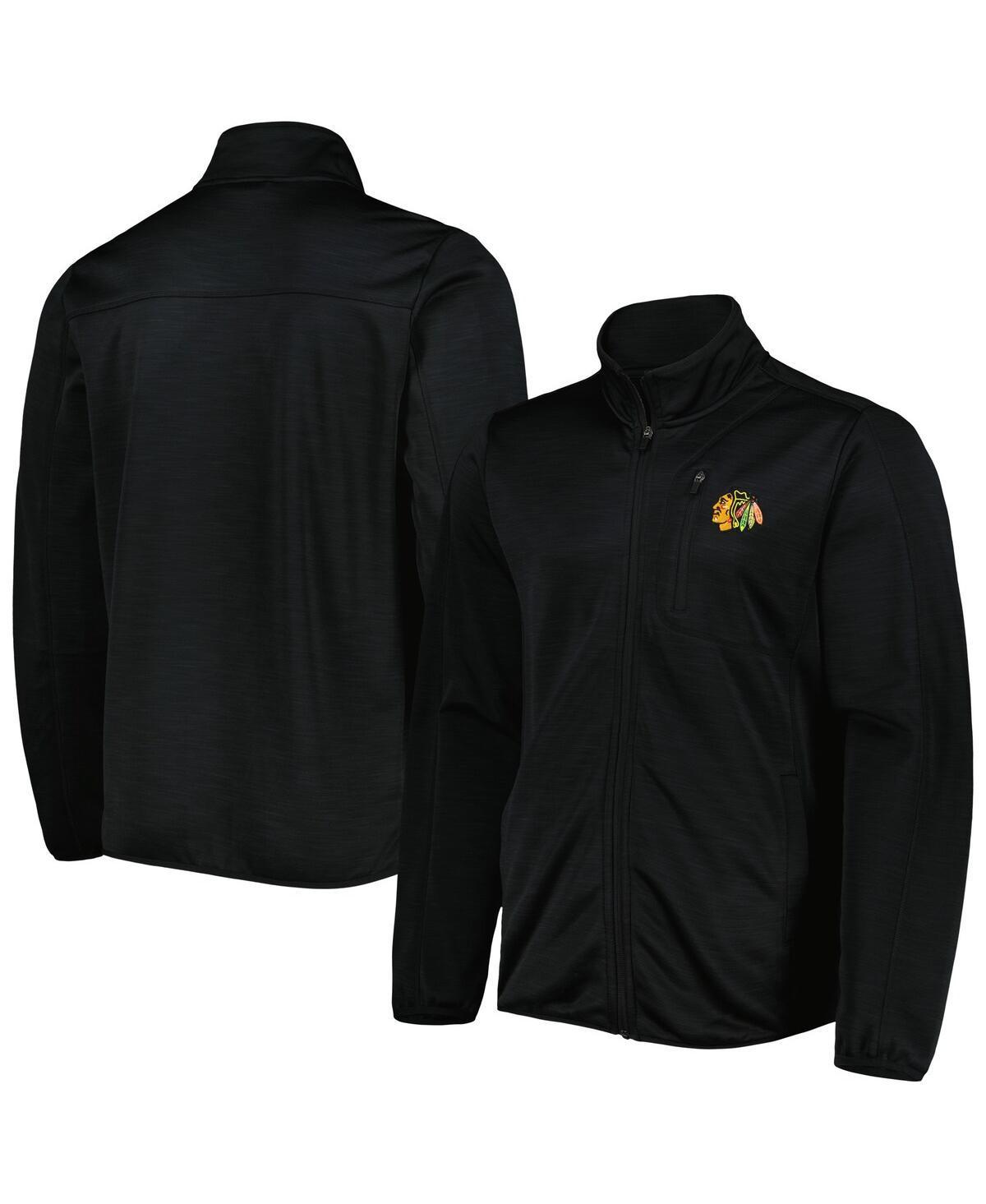 Men's G-III Sports by Carl Banks Black Chicago Blackhawks Closer Transitional Full-Zip Jacket Product Image