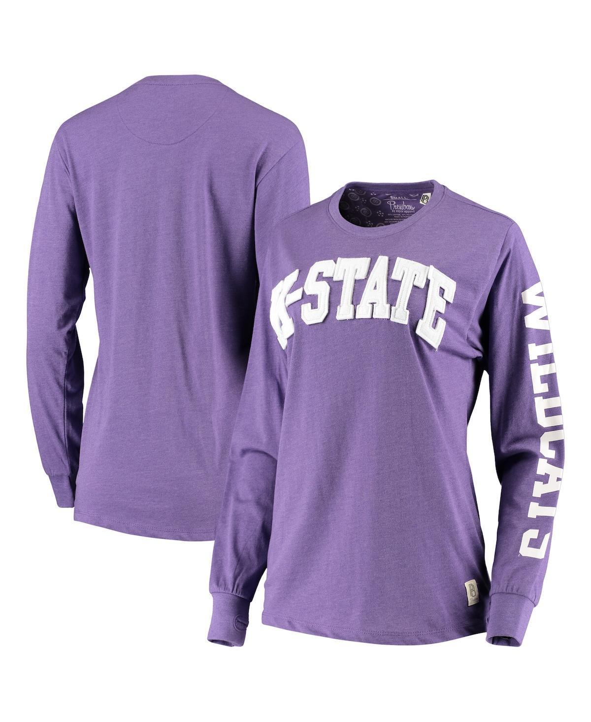 Womens Pressbox Kansas State Wildcats Two-Hit Canyon Long Sleeve T-Shirt Product Image