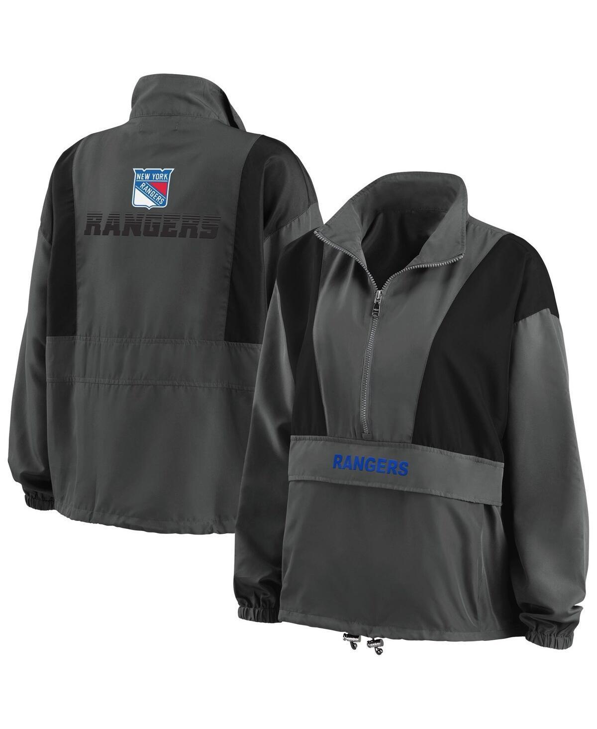 Womens WEAR by Erin Andrews Charcoal Minnesota Twins Packable Half-Zip Jacket Product Image