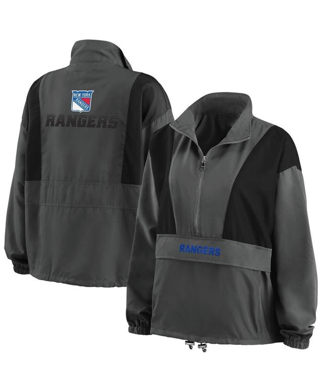 Womens WEAR by Erin Andrews Charcoal Minnesota Twins Packable Half-Zip Jacket Product Image