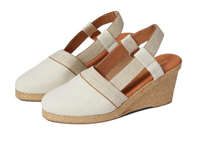 Andre Assous Ashlee Beige Linen) Women's Wedge Shoes Product Image