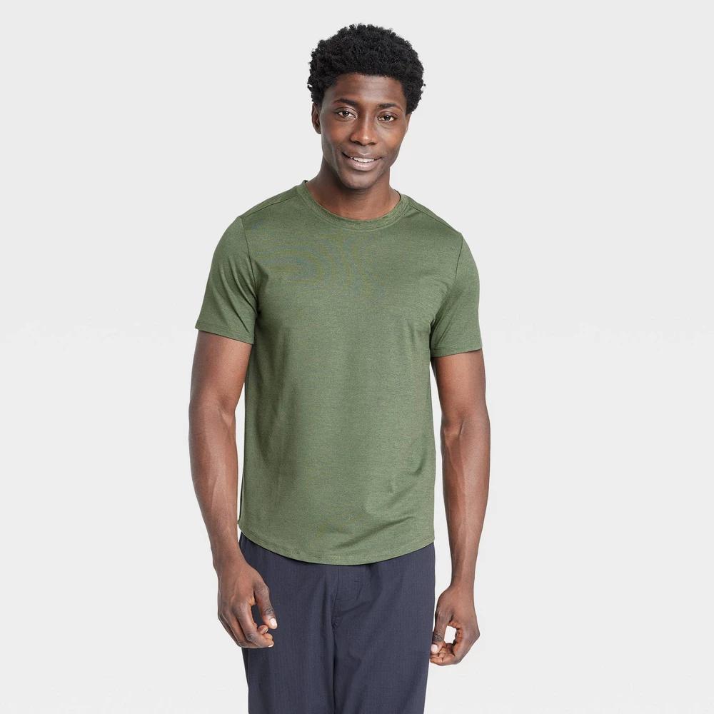 Mens Short Sleeve Soft Stretch T-Shirt - All In Motion Teal Product Image