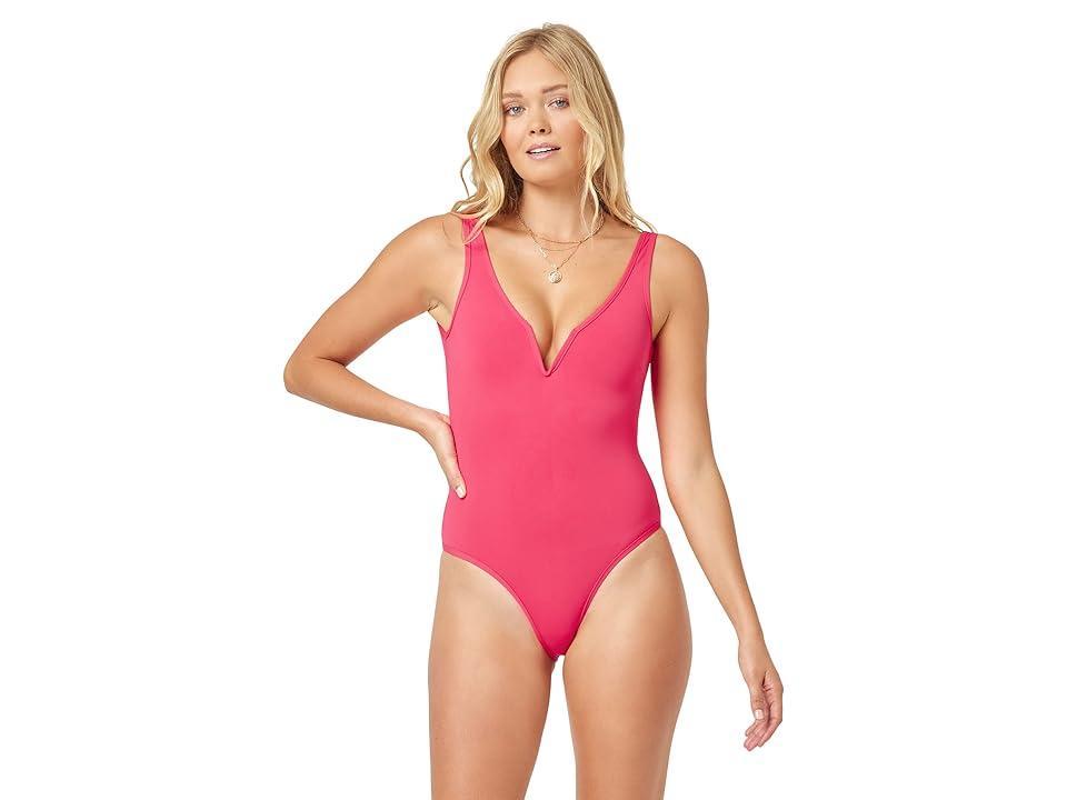 L*Space Coco One-Piece Classic (Hot Cherry) Women's Swimsuits One Piece Product Image