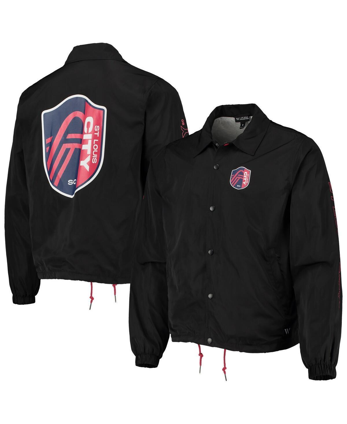 Mens The Wild Collective Black St. Louis City Sc Coaches Full-Snap Jacket Product Image