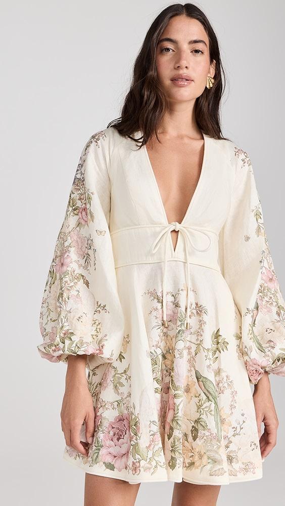 Zimmermann Waverly Plunge Mini Dress | Shopbop Product Image