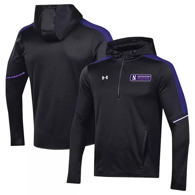 Mens Under Armour Northwestern Wildcats 2023 Sideline Quarter-Zip Hoodie Product Image