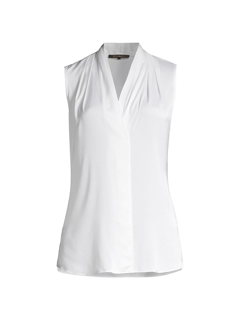 KOBI HALPERIN Mila Sleeveless Stretch Silk Blouse Product Image