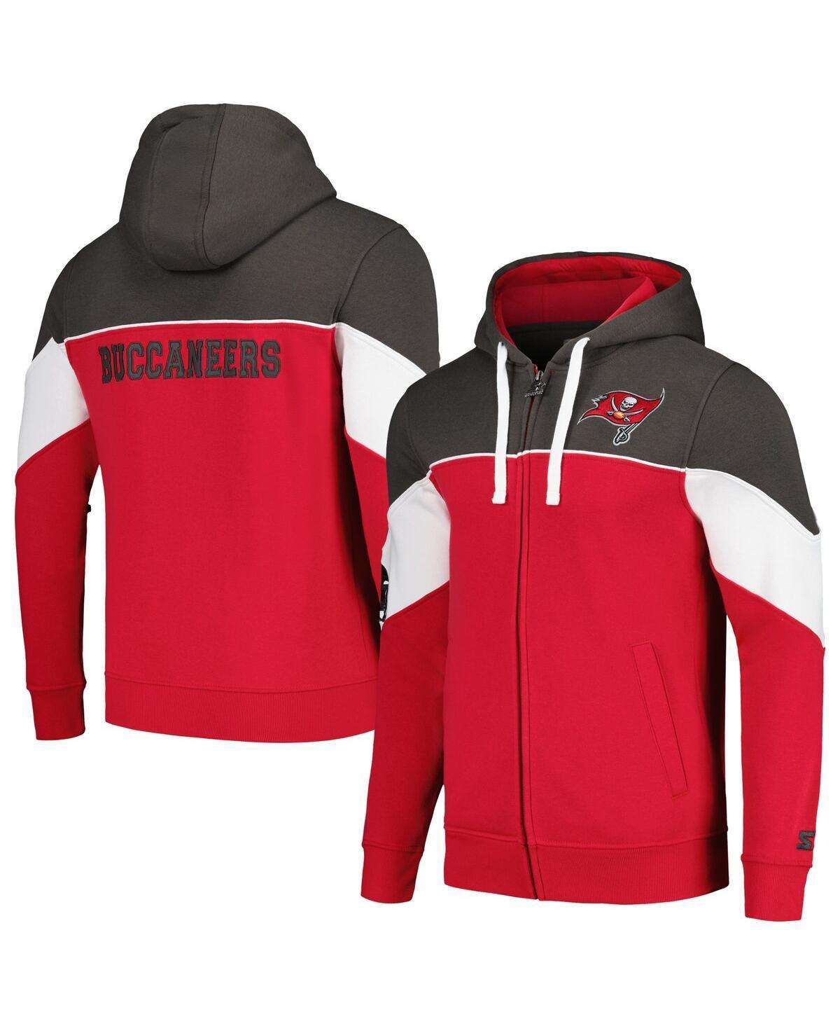 Mens Starter Red Tampa Bay Buccaneers Running Back Full-Zip Hoodie - Red Product Image