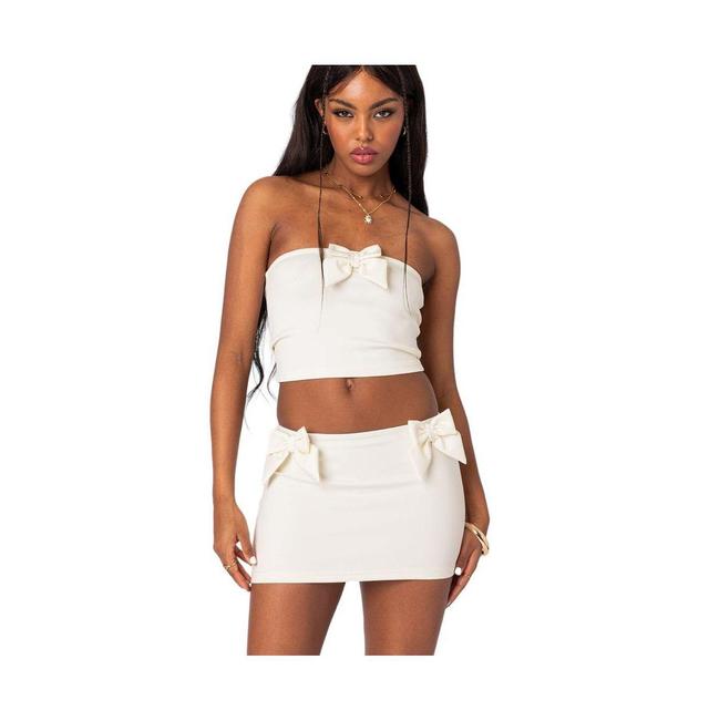 Edikted Womens Gabriella Bow Tube Top Product Image