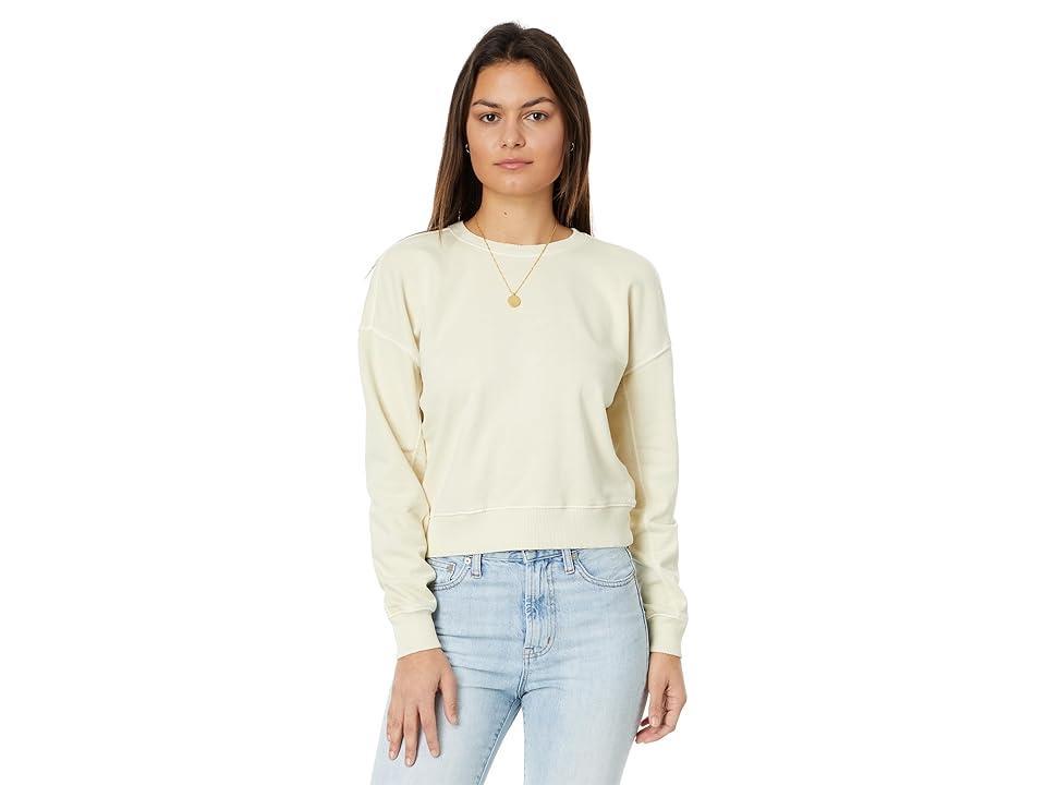 Madewell Heathered Raglan Sweatshirt (Ecru) Women's Clothing product image