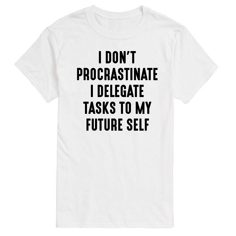 Big & Tall I Dont Procrastinate Graphic Tee, Mens Product Image