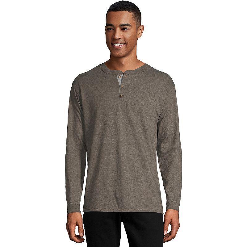 Mens Hanes Beefy Heavyweight Henley Product Image