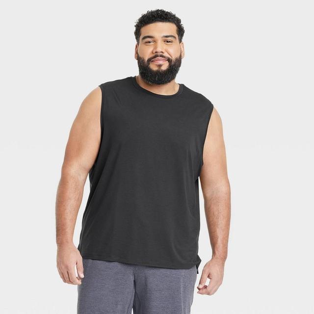 Mens Big Sleeveless Performance T-Shirt - All In Motion Black 2XL Product Image