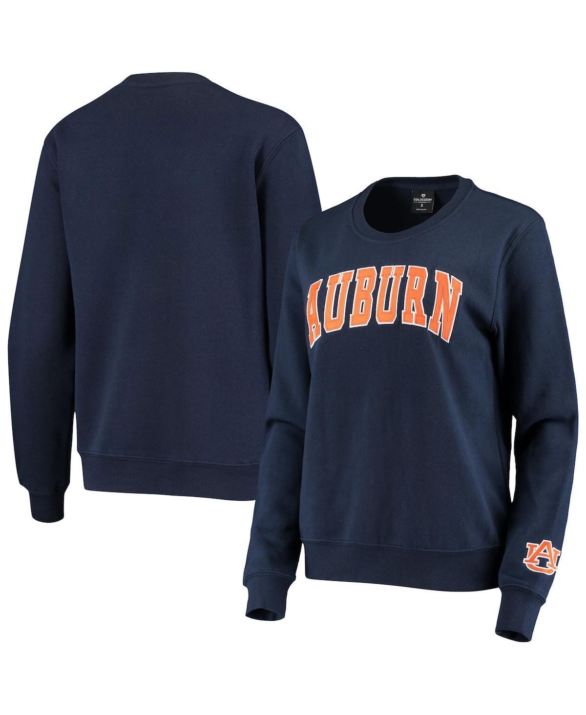 Womens Colosseum Navy Auburn Tigers Campanile Pullover Sweatshirt Product Image