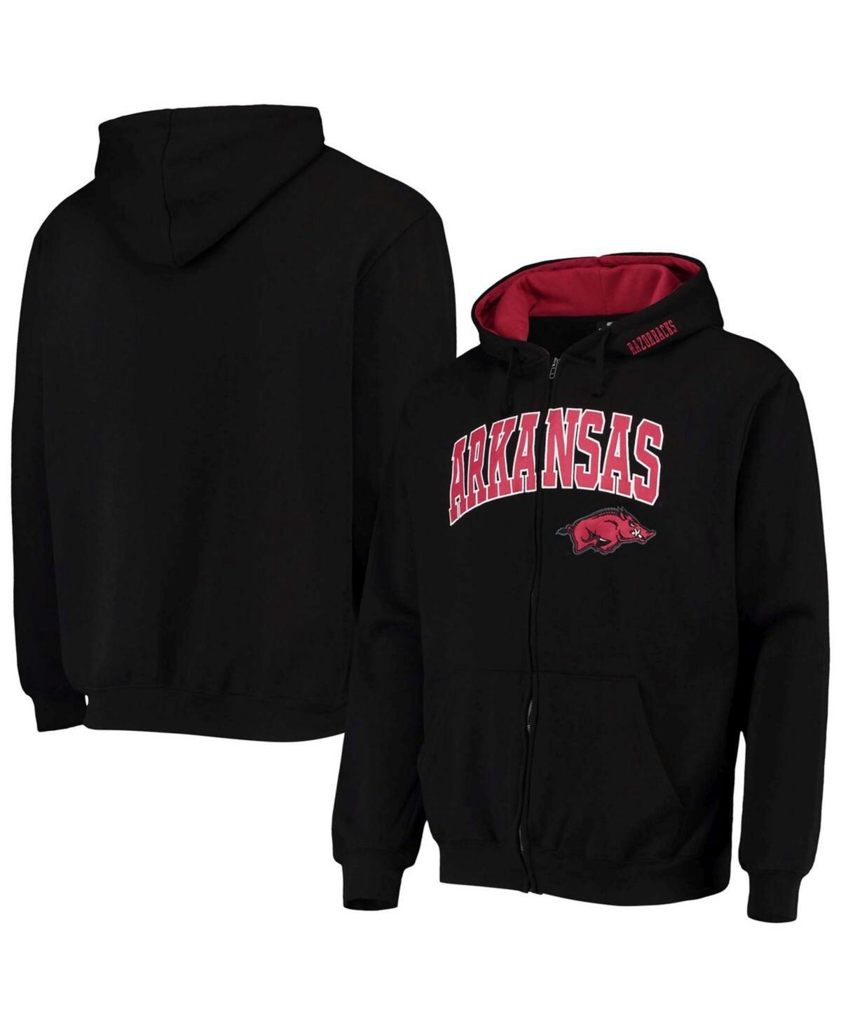 Mens Colosseum Arkansas Razorbacks Arch & Logo 3.0 Full-Zip Hoodie Product Image