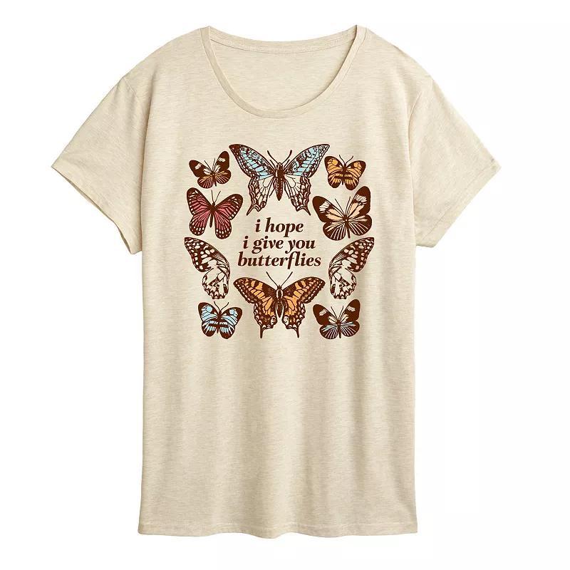 Womens Give You Butterflies Graphic Tee Product Image