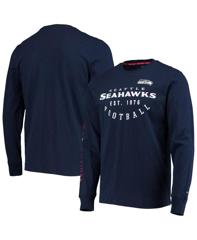 Mens Tommy Hilfiger College Navy Seattle Seahawks Peter Long Sleeve T-Shirt Product Image