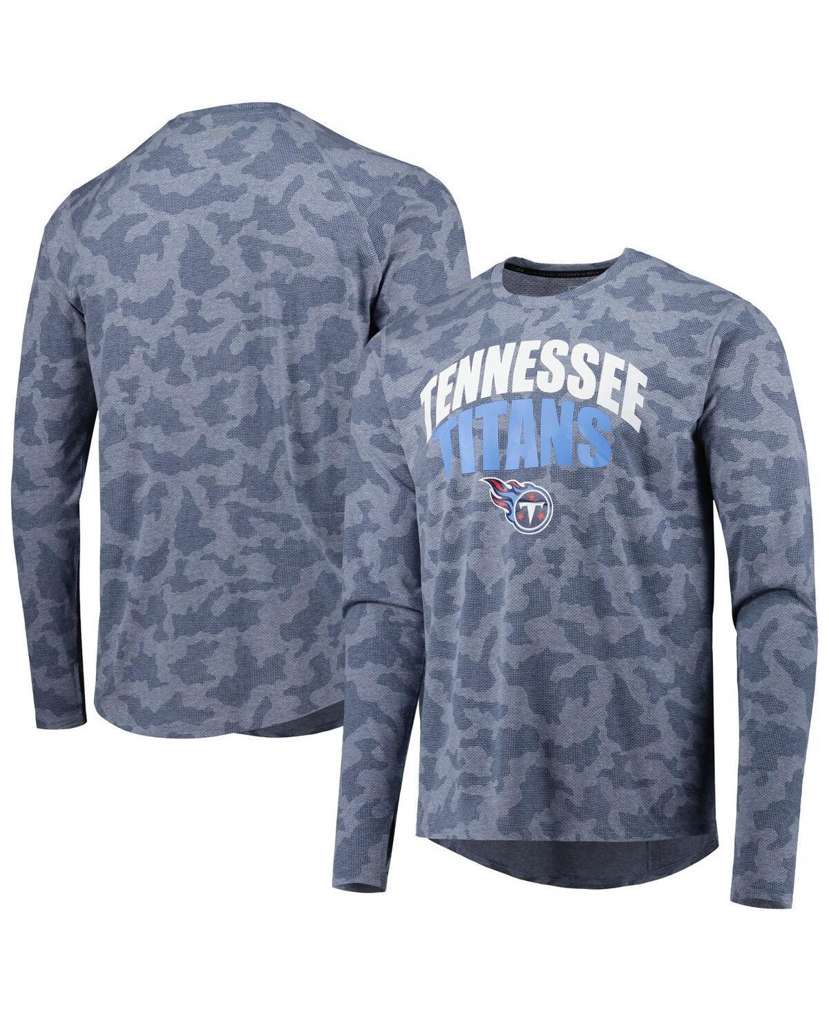 Mens Msx by Michael Strahan Navy Tennessee Titans Performance Camo Long Sleeve T-shirt Product Image