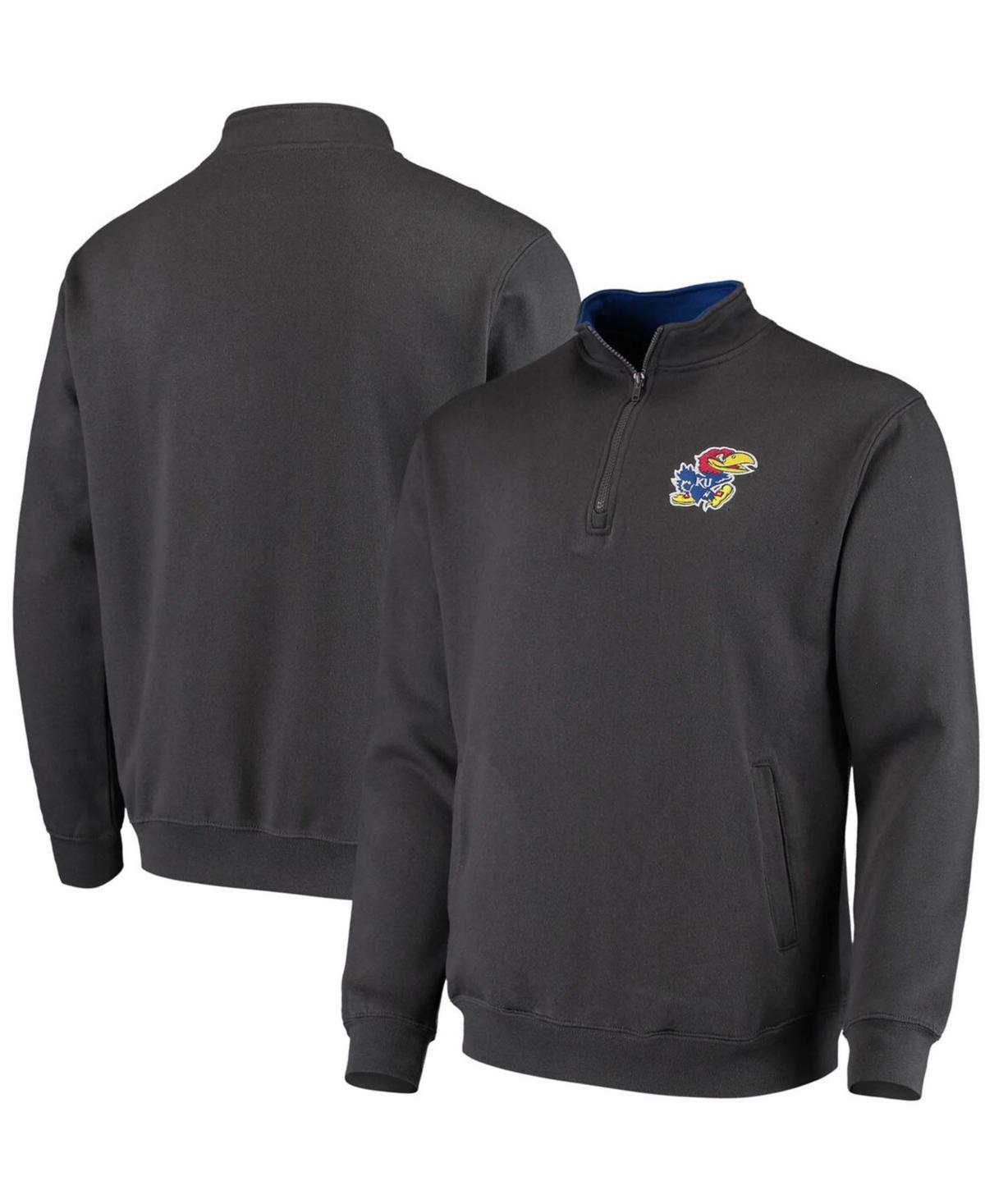 Mens Charcoal Kansas Jayhawks Tortugas Logo Quarter-Zip Jacket Product Image