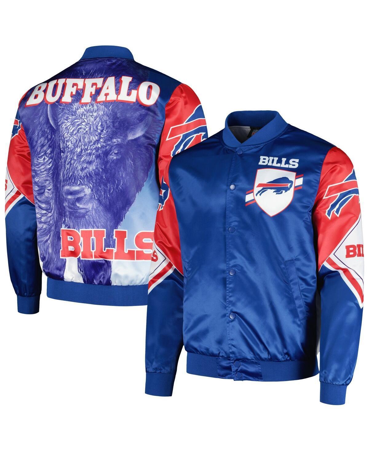 Mens Chalk Line Royal Buffalo Bills Fanimation Satin Full-Snap Jacket Product Image