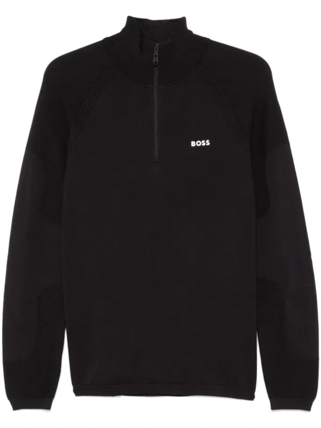 Rubberised-logo Sweater In Black Product Image