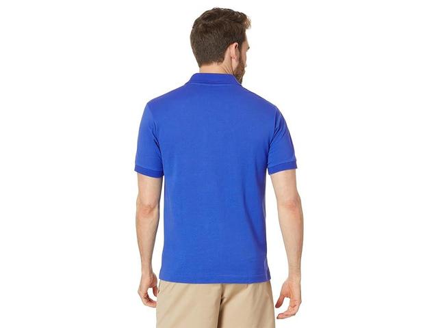 Lacoste Short Sleeved Ribbed Collar Shirt (Sierra ) Men's Short Sleeve Knit Product Image