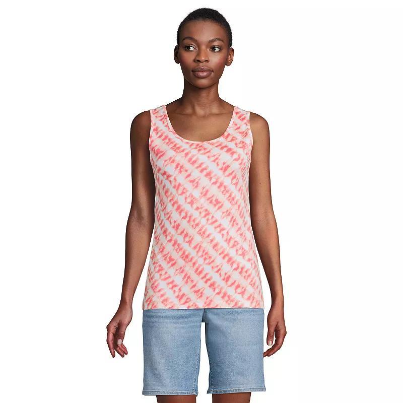 Lands End Womens Petite Cotton Tank Top Product Image