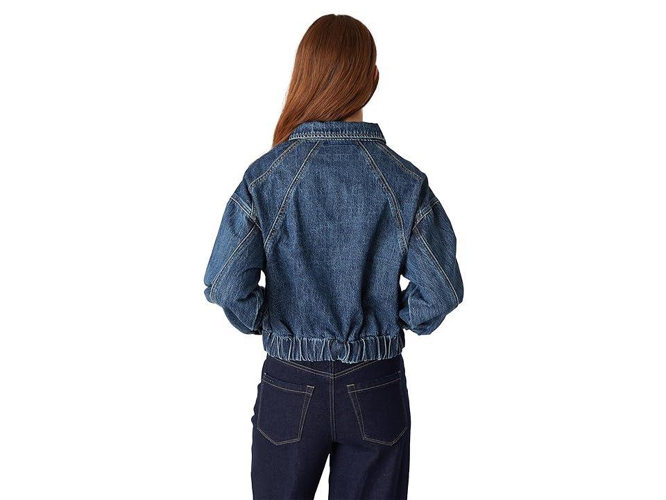 Blank NYC Denim Bomber Jacket Women's Jacket Product Image