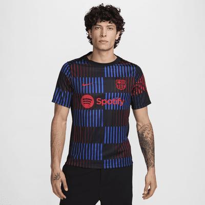 FC Barcelona Academy Pro Away Men's Nike Dri-FIT Soccer Pre-Match Short-Sleeve Top Product Image