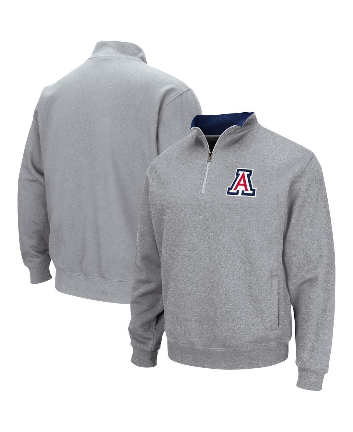 Mens Colosseum Heathered Gray Alabama Crimson Tide Tortugas Team Logo Quarter-Zip Jacket Product Image