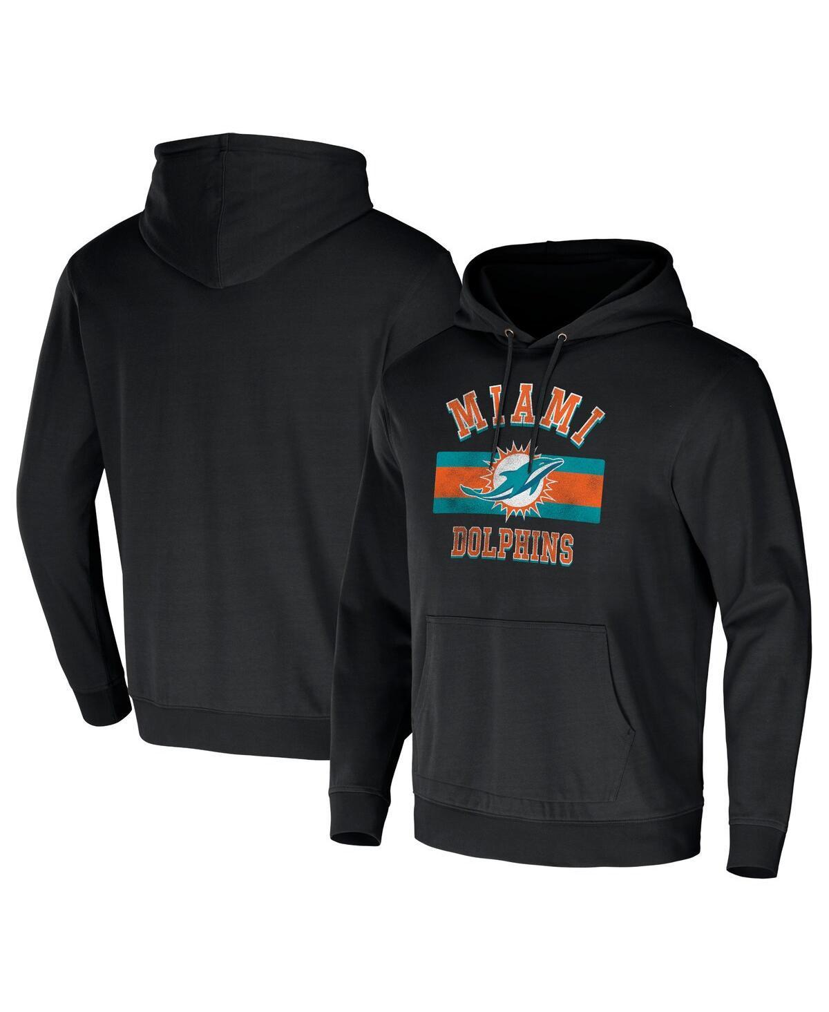 Mens Nfl x Darius Rucker Collection by Fanatics Black Distressed Miami Dolphins Pullover Hoodie Product Image