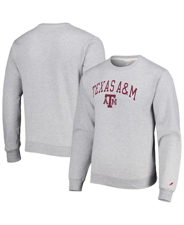 Mens League Collegiate Wear Gray Texas A&M Aggies 1965 Arch Essential Pullover Sweatshirt Product Image