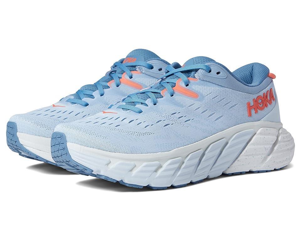 Hoka Women's Gaviota 4 (Blue Fog/Plein Air) Women's Shoes Product Image