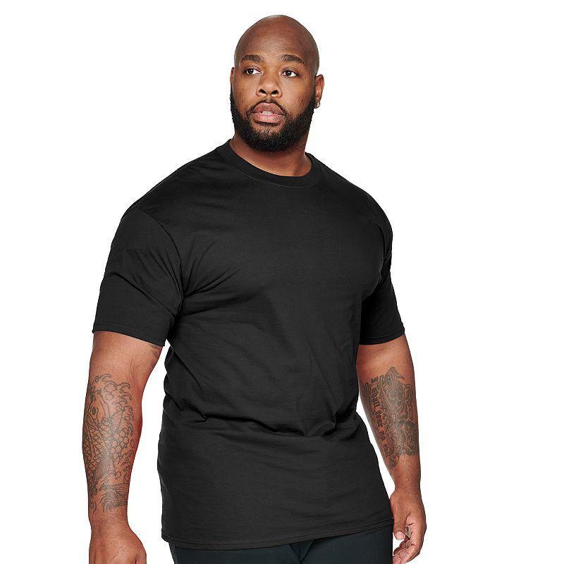 Big & Tall Hanes Beefy-T Tee, Mens Grey Gray Product Image