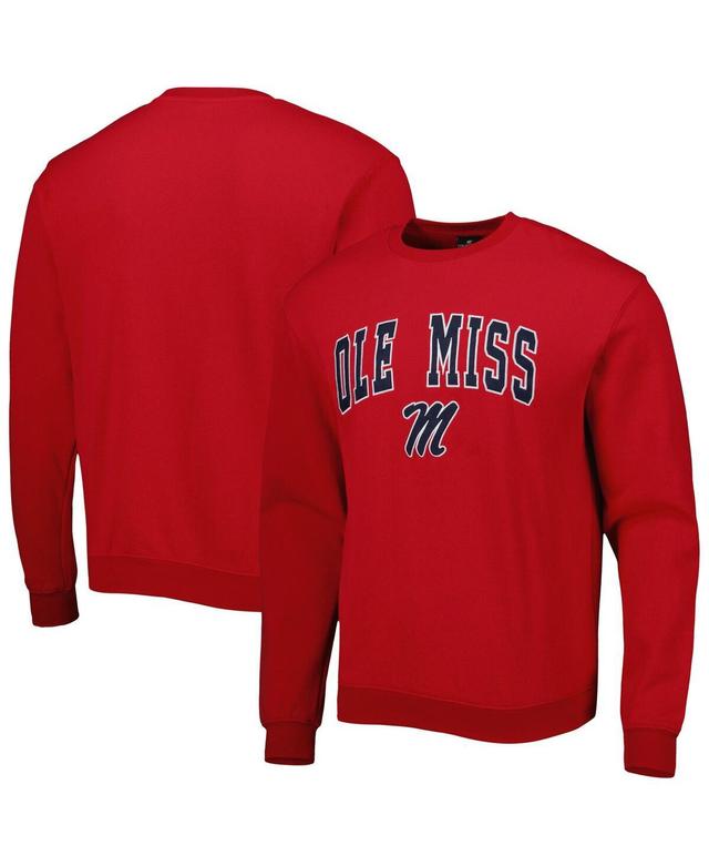 Colosseum Mens Ole Miss Rebels Arch & Logo Pullover Sweatshirt Product Image