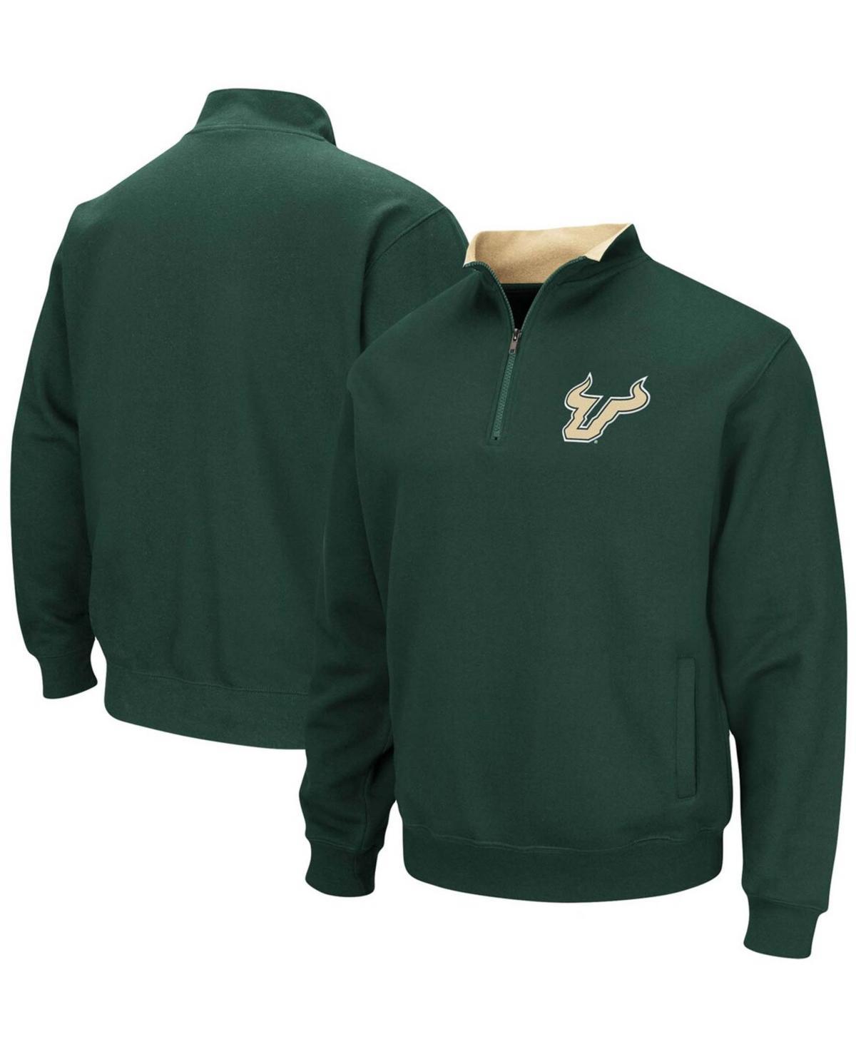 Mens Colosseum Green South Florida Bulls Tortugas Logo Quarter-Zip Jacket Product Image