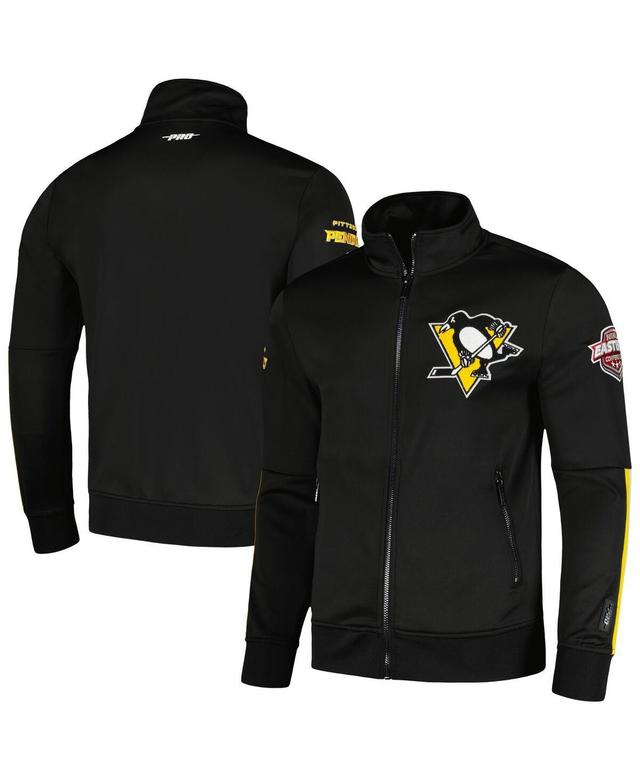 Mens Pro Standard Black Pittsburgh Penguins Classic Chenille Full-Zip Track Jacket Product Image