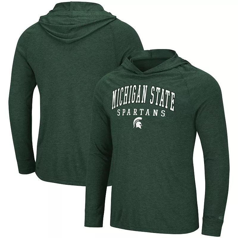 Mens Colosseum Michigan State Spartans Campus Long Sleeve Hooded T-Shirt Product Image