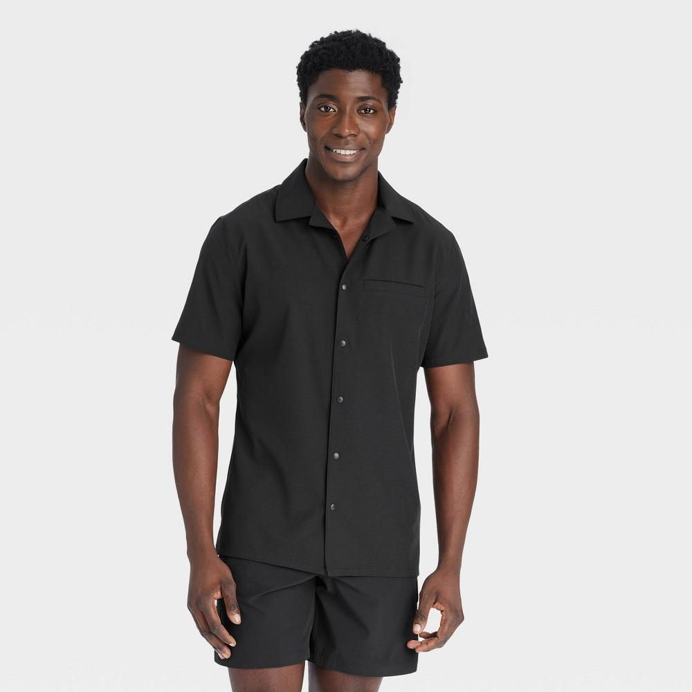 Mens Everyday Woven Shirt - All In Motion Black Onyx Product Image