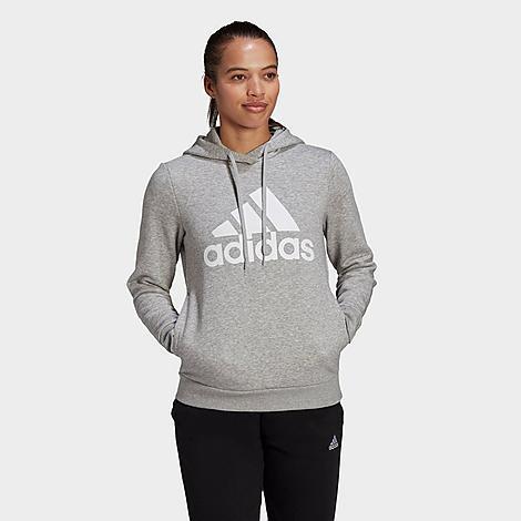 Adidas Womens LOUNGEWEAR Essentials Logo Fleece Hoodie Product Image