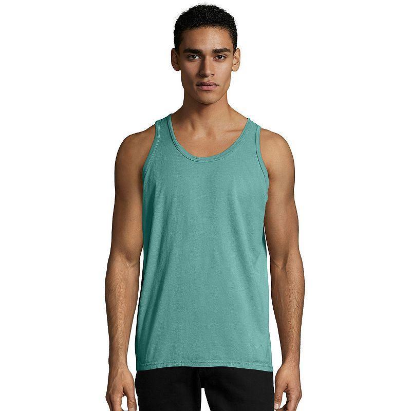 Mens Hanes ComfortWash Garment-Dyed Tank Purple Product Image