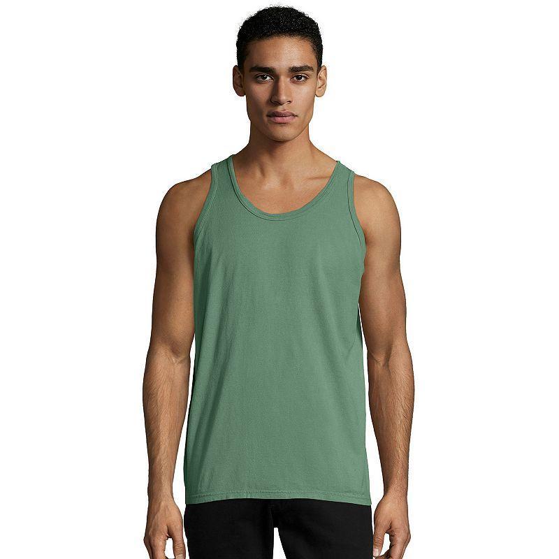 Mens Hanes ComfortWash Garment-Dyed Tank Purple Product Image