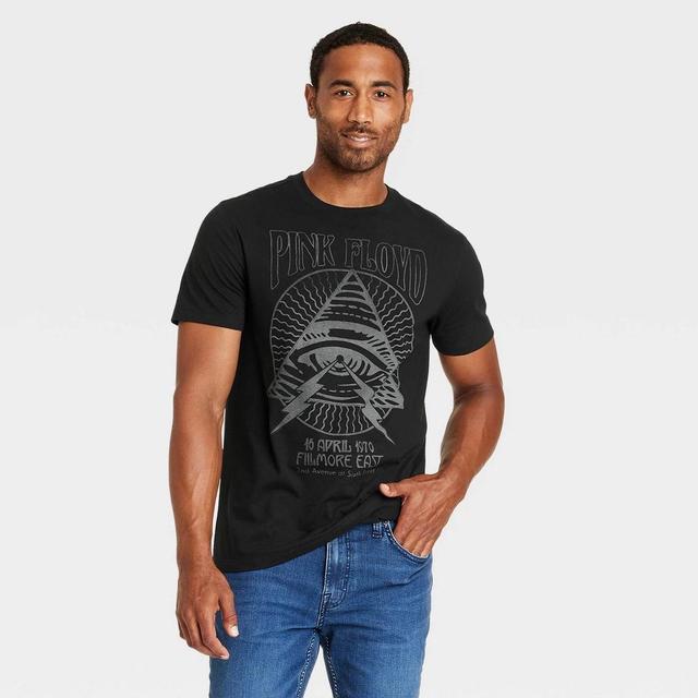 Mens Short Sleeve Crewneck Graphic T-Shirt - Goodfellow & Co Black Product Image